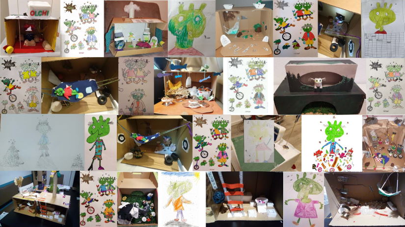 Collage Olchis Drachen Loewen