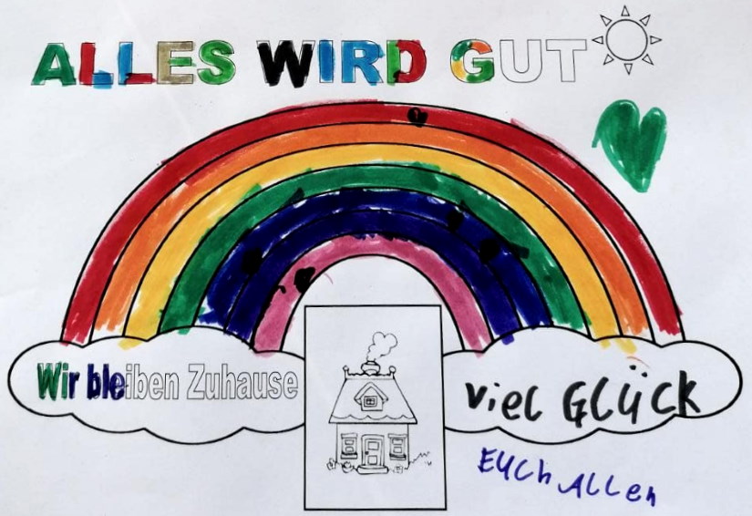 Regenbogen Ausmalblatt