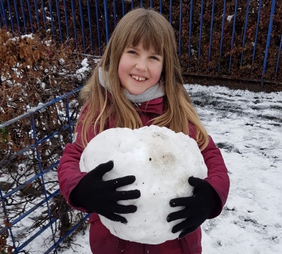 Schneemannbau lena