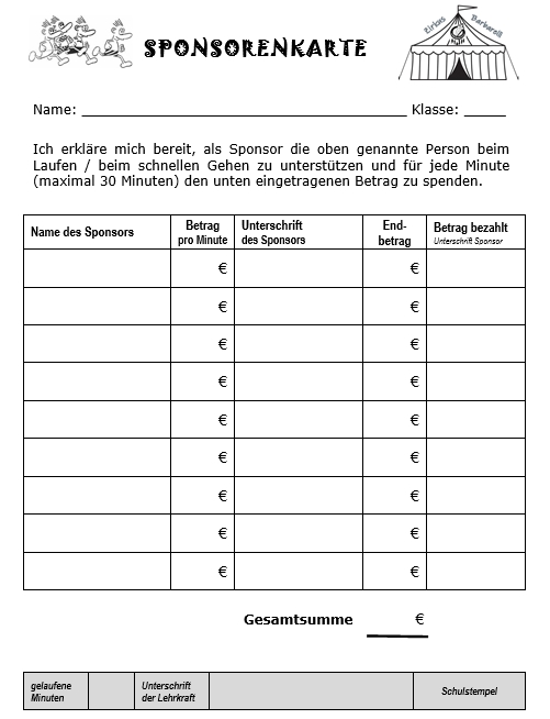 Sponsorenkarte