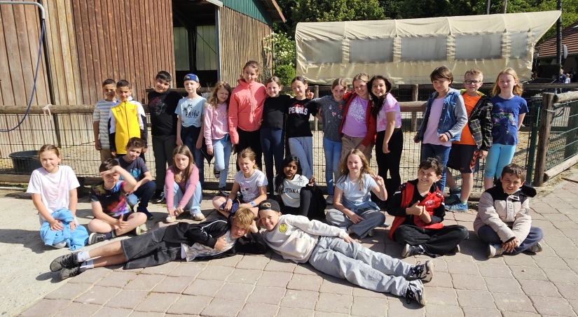 4a Klassenfahrt vor Stall